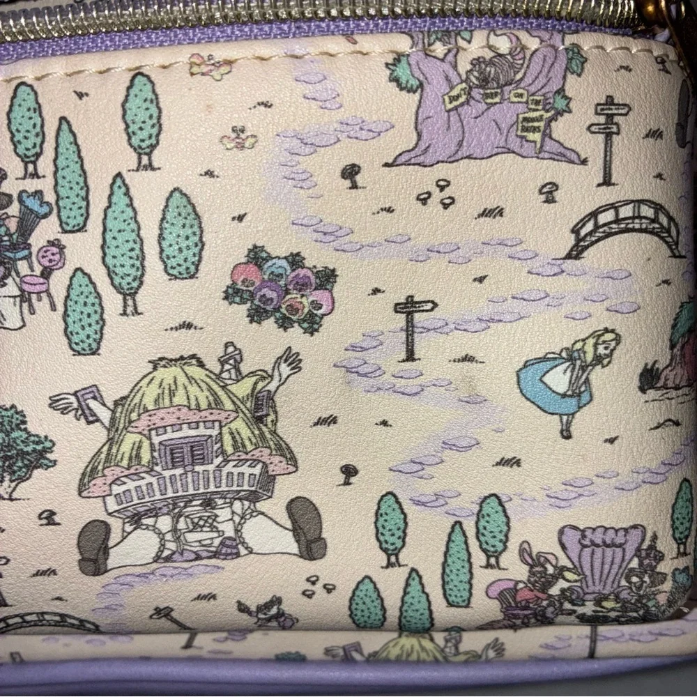 Disney X Loungefly Alice In Wonderland Lavender Map Mini Backpack *READ DESCRIP